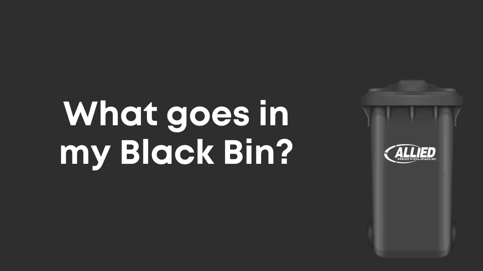 Allied Black Bin